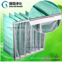 Central Air Conditioner F6 Green Industrial Ahu Bag Filter